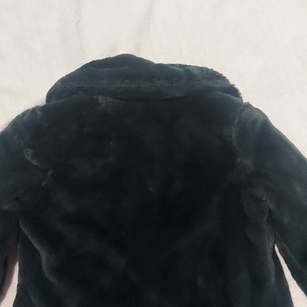 Jessica Simpson Forest Green Faux Fur Coat - Picture 11 of 17
